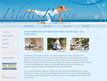 Tablet Screenshot of pilatesreisen.com